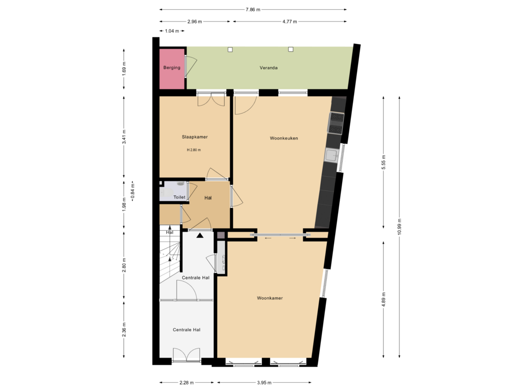 Bekijk plattegrond van Begane grond van Boulevard Heuvelink 203