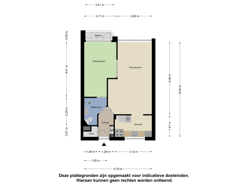 Bekijk plattegrond van Appartement van Burgemeester Stulemeijerlaan 81