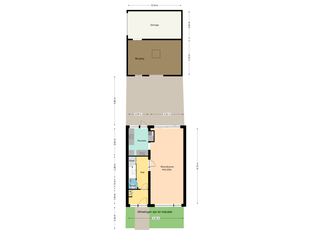 Bekijk plattegrond van Perceel van Prinses Marijkelaan 1