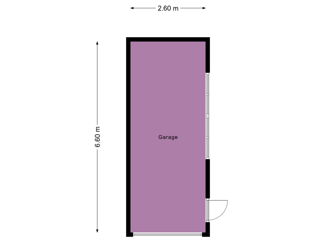 Bekijk plattegrond van Garage van Julianastraat 57