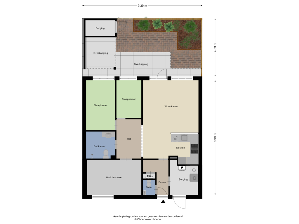 Bekijk plattegrond van Appartement Tuin van Antilopespoor 382