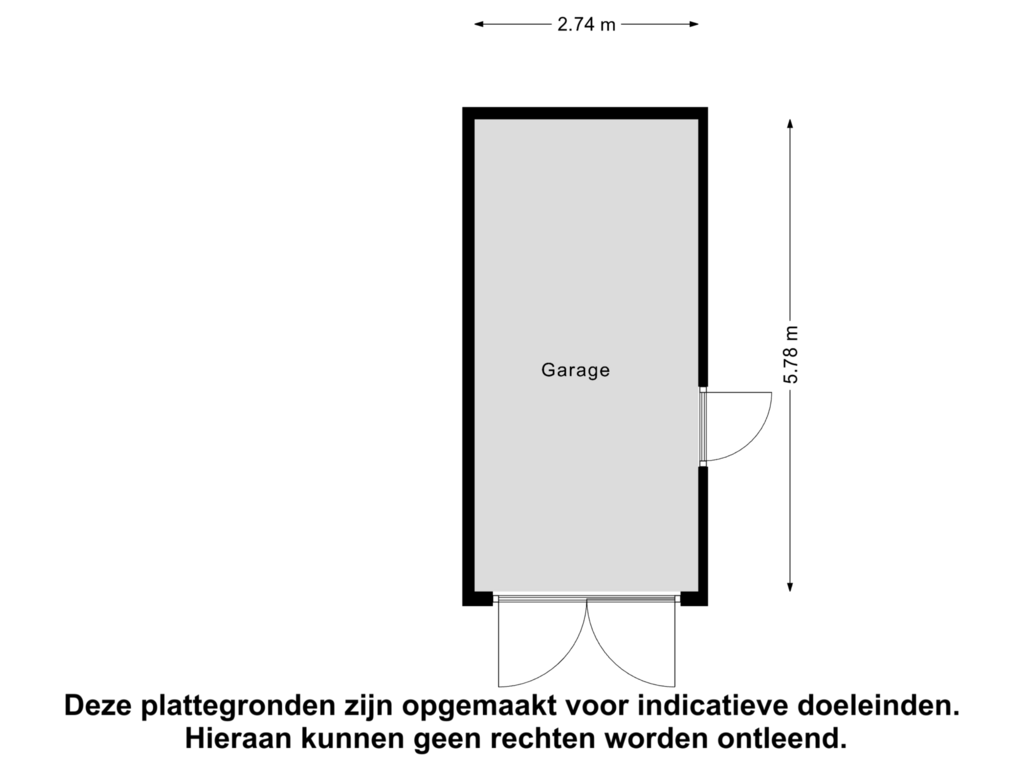 Bekijk plattegrond van Garage van Vlijtsemolen 10