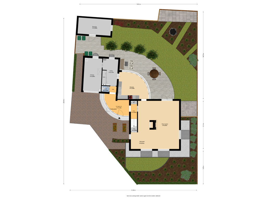 Bekijk plattegrond van Begane grond  Tuin van Populierenstraat 1