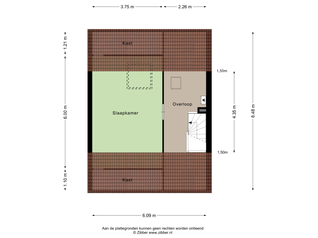 View floorplan of Tweede verdieping of Schierstins 20