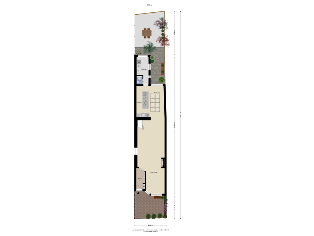 Bekijk plattegrond van Begane Grond Tuin van Kennemerstraatweg 126