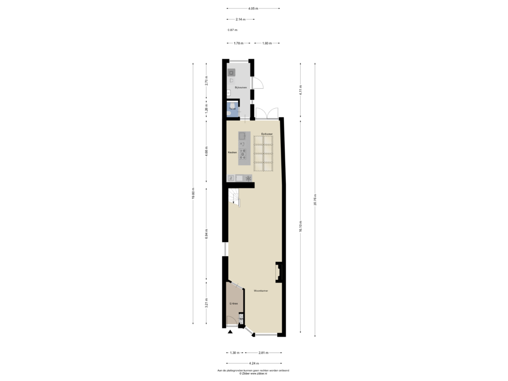 Bekijk plattegrond van Begane Grond van Kennemerstraatweg 126