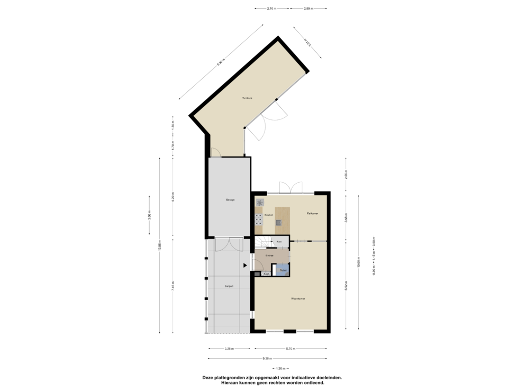 Bekijk plattegrond van Begane Grond van Bunschoter Veenkamp 20