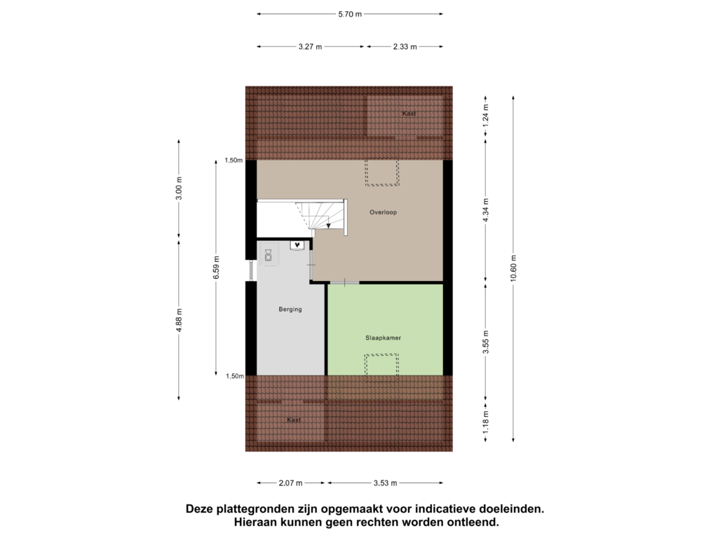 Bekijk plattegrond van Tweede Verdieping van Bunschoter Veenkamp 20