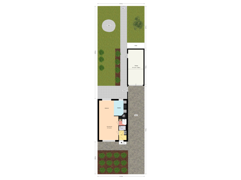 Bekijk plattegrond van Perceel van Pierrestraat 17