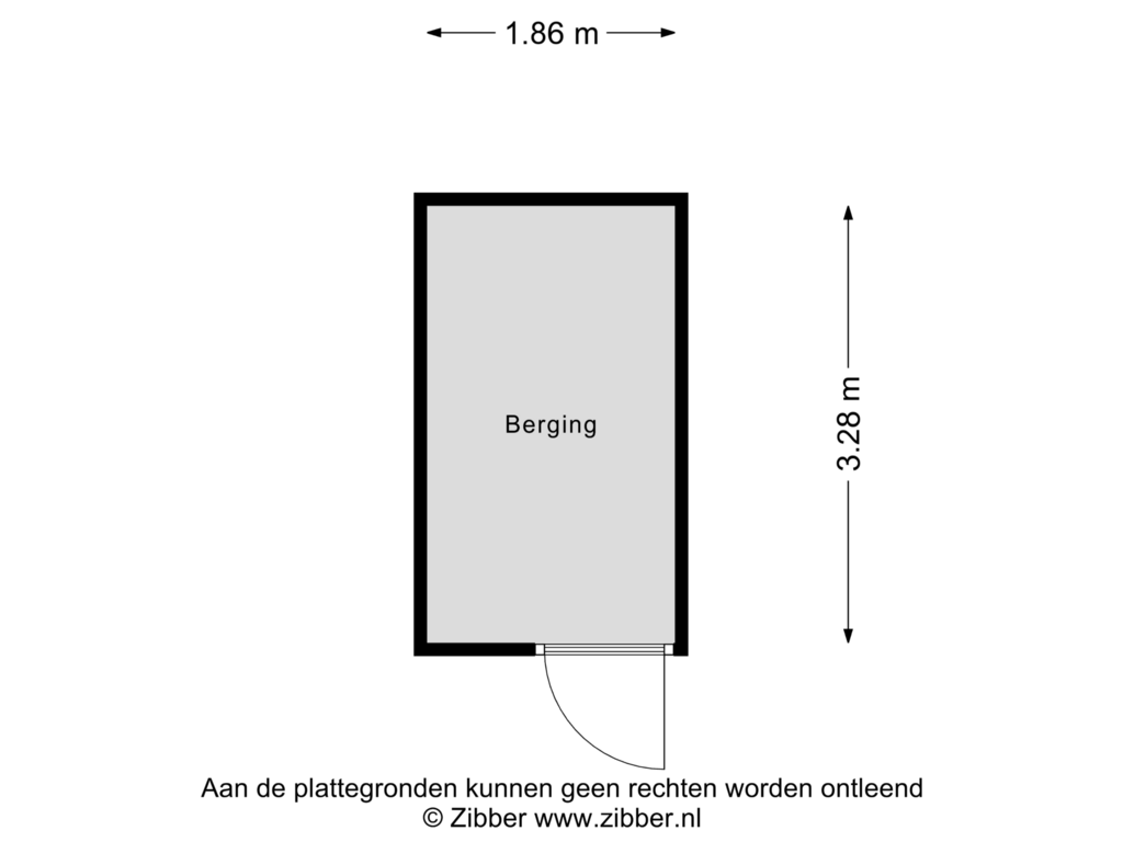 Bekijk plattegrond van Berging van Looiersplein 13