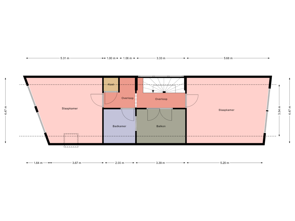 Bekijk plattegrond van 3e Verdieping van Scheepstimmermanslaan 35-A02