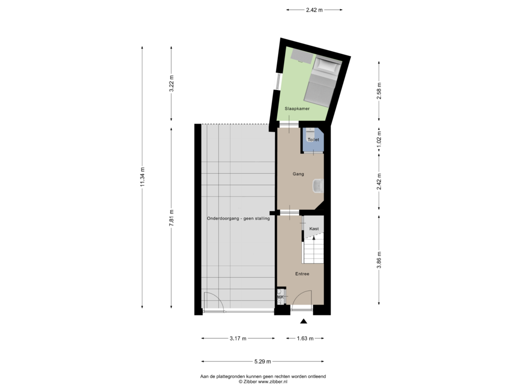 Bekijk plattegrond van Begane Grond van Emmastraat 39