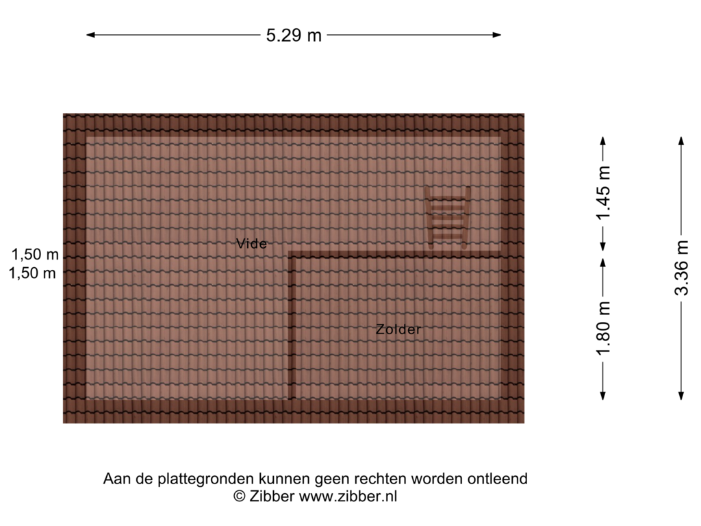 Bekijk plattegrond van Zolder van Emmastraat 39