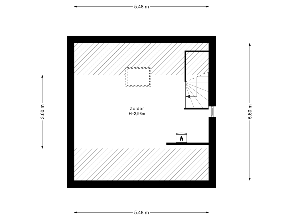 View floorplan of 2e Verdieping of Wim Kanlaan 16