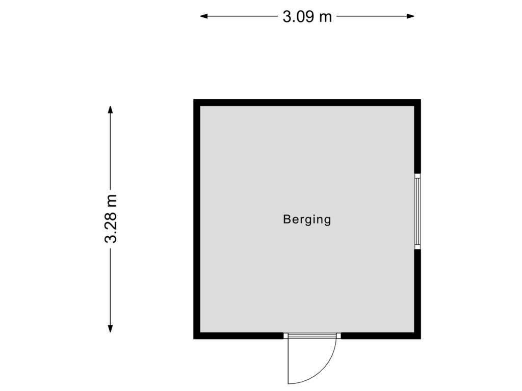 Bekijk plattegrond van Berging van Johan Wagenaarstraat 6