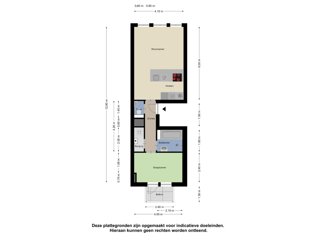 Bekijk plattegrond van Appartement van Schippersstraat 10-B