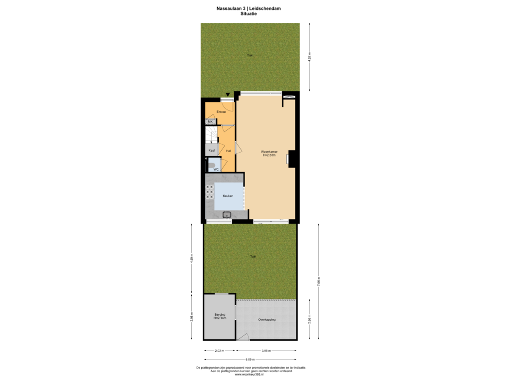 Bekijk plattegrond van Situatie van Nassaulaan 3