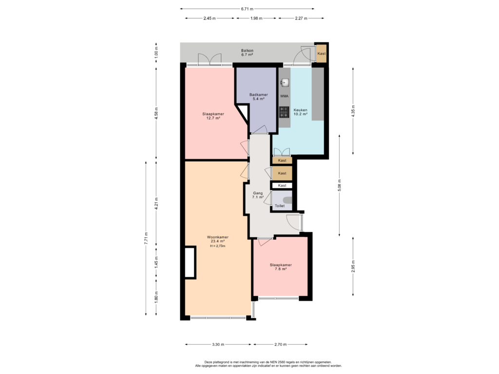 View floorplan of First floor of Beatrijsstraat 77