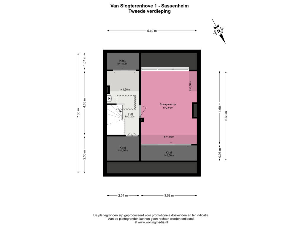 View floorplan of 2e_verd of van Slogterenhove 1