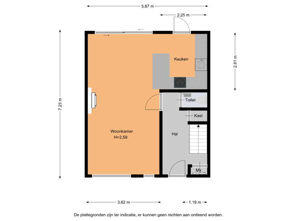 Bekijk plattegrond van First floor van Markenland 112