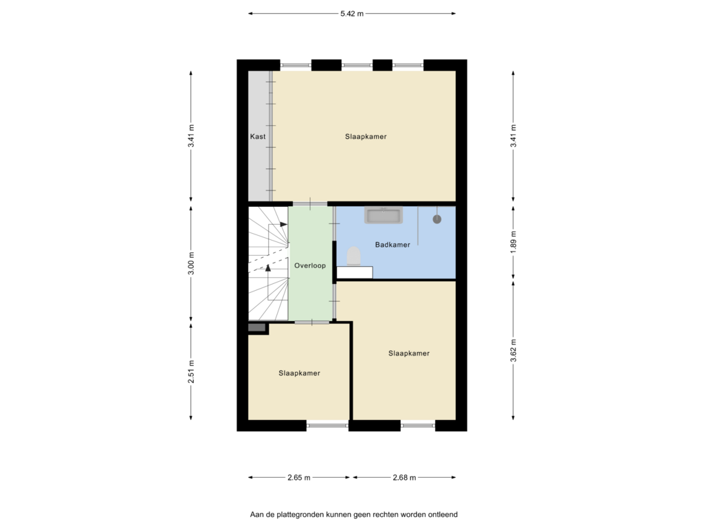 View floorplan of Eerste verdieping of Cambara 21