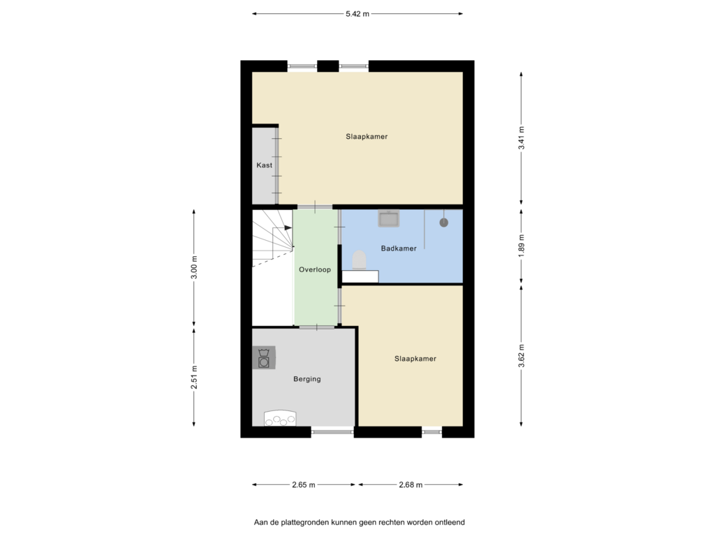 View floorplan of Tweede verdieping of Cambara 21