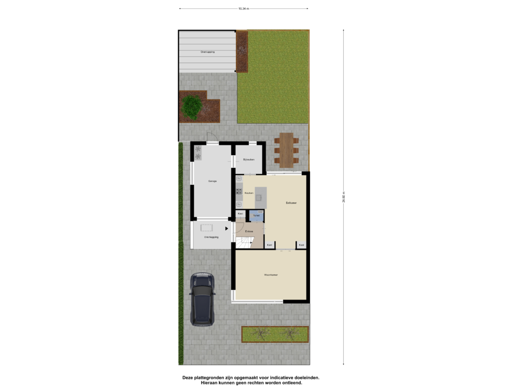 View floorplan of Begane Grond Tuin of Otello 34