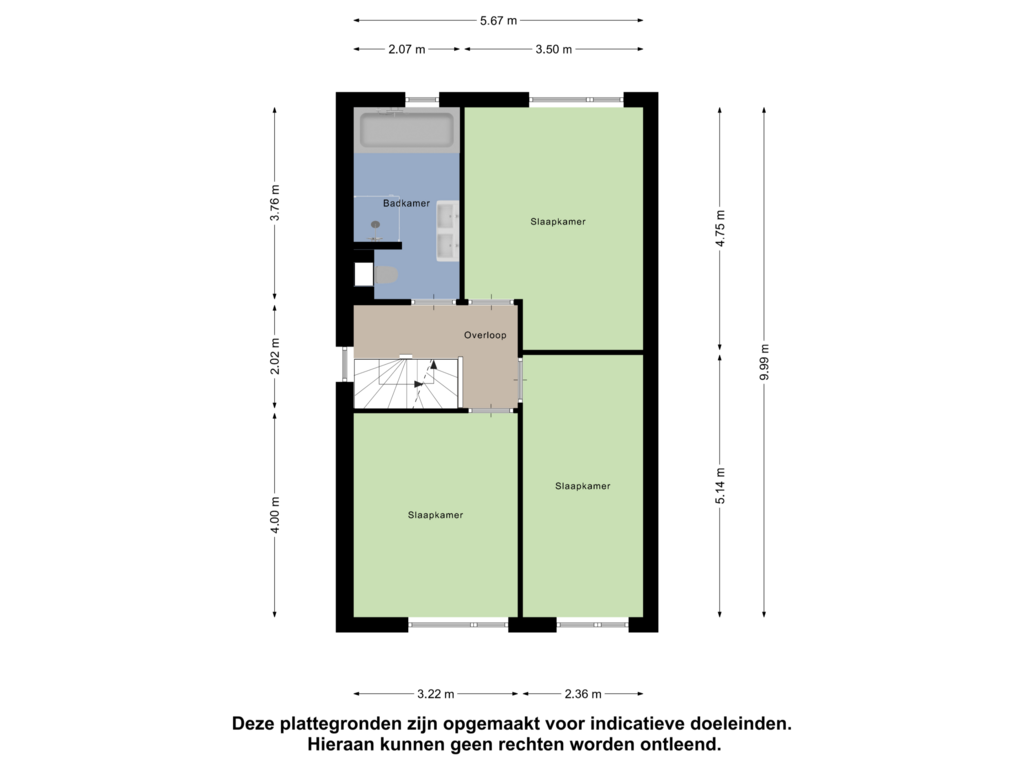 View floorplan of Eerste Verdieping of Otello 34