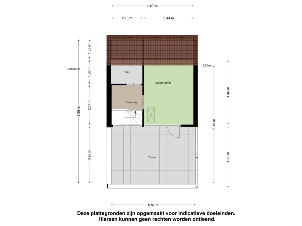 View floorplan of Tweede Verdieping of Otello 34