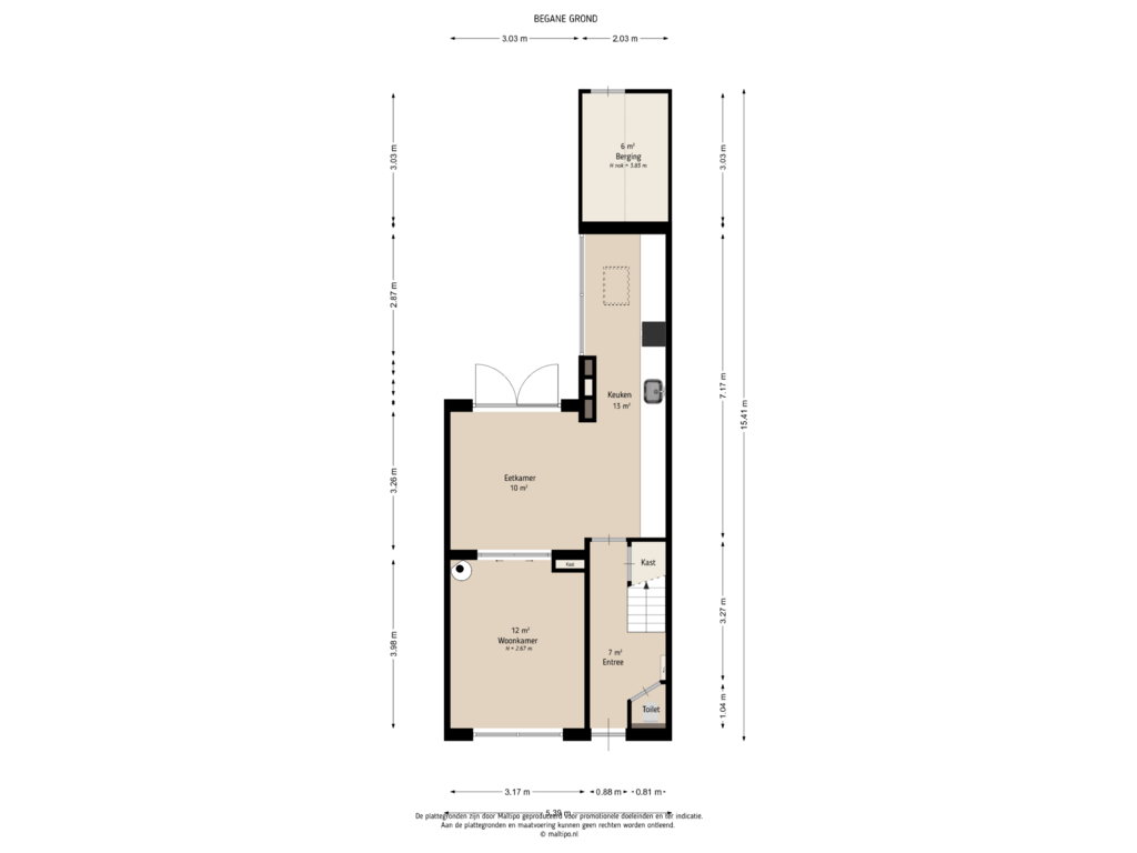 Bekijk plattegrond van Begane grond van Jan van Arkelstraat 4