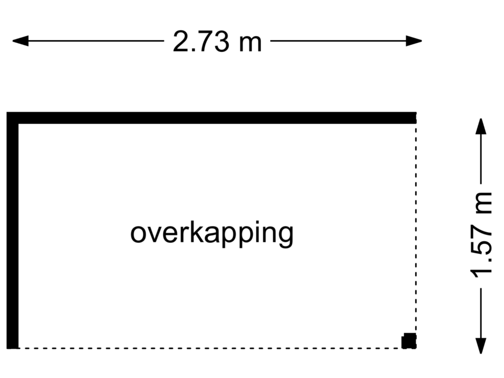 Bekijk plattegrond van overkapping van Magnoliastraat 44