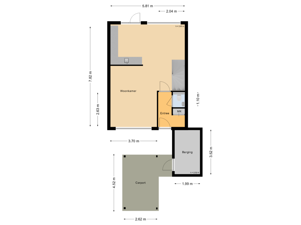 Bekijk plattegrond van Begane grond van Meerkoetstraat 35