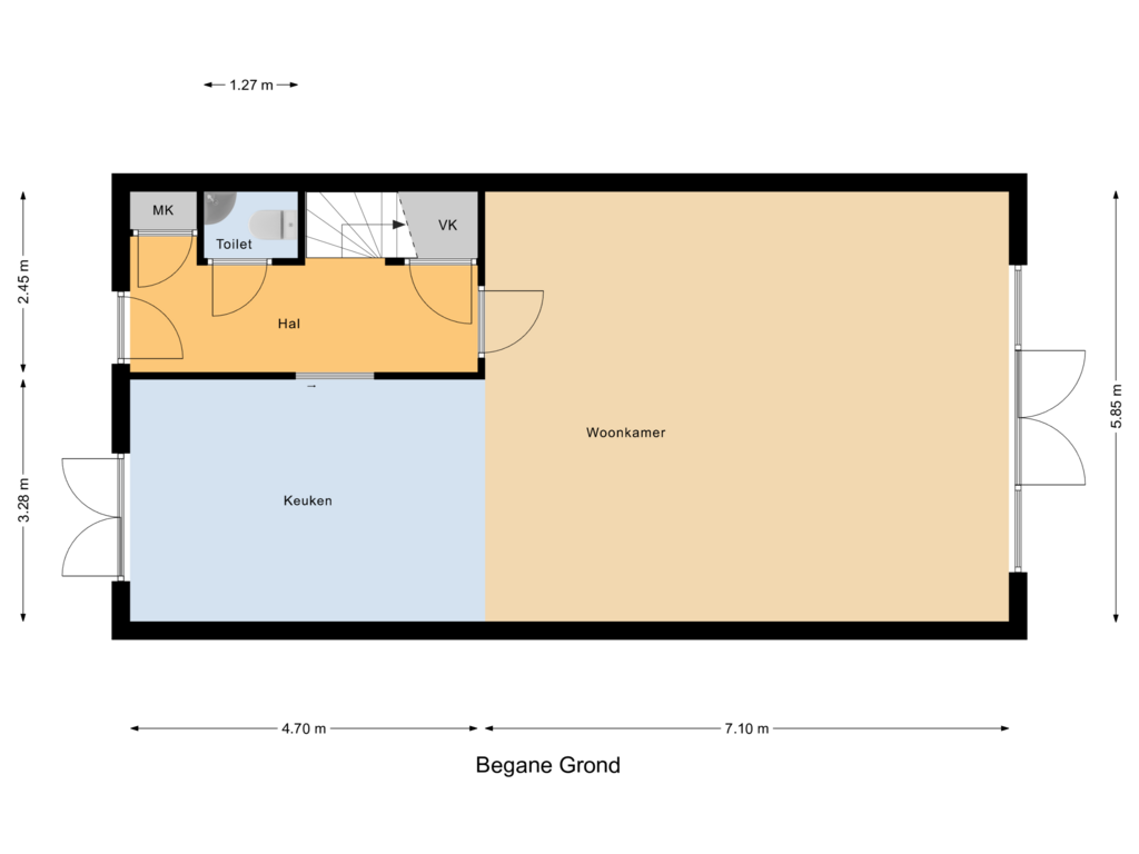 Bekijk plattegrond van Begane Grond van Sophialaan 5