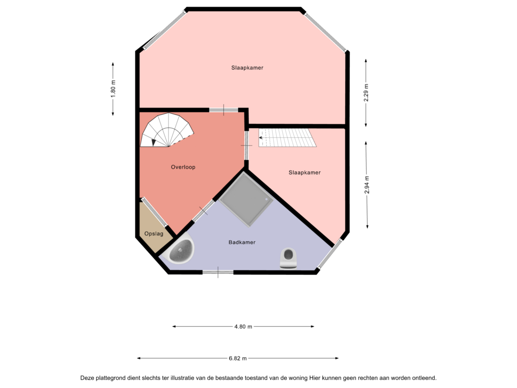 Bekijk plattegrond van verdieping 1 van Herreveld 4