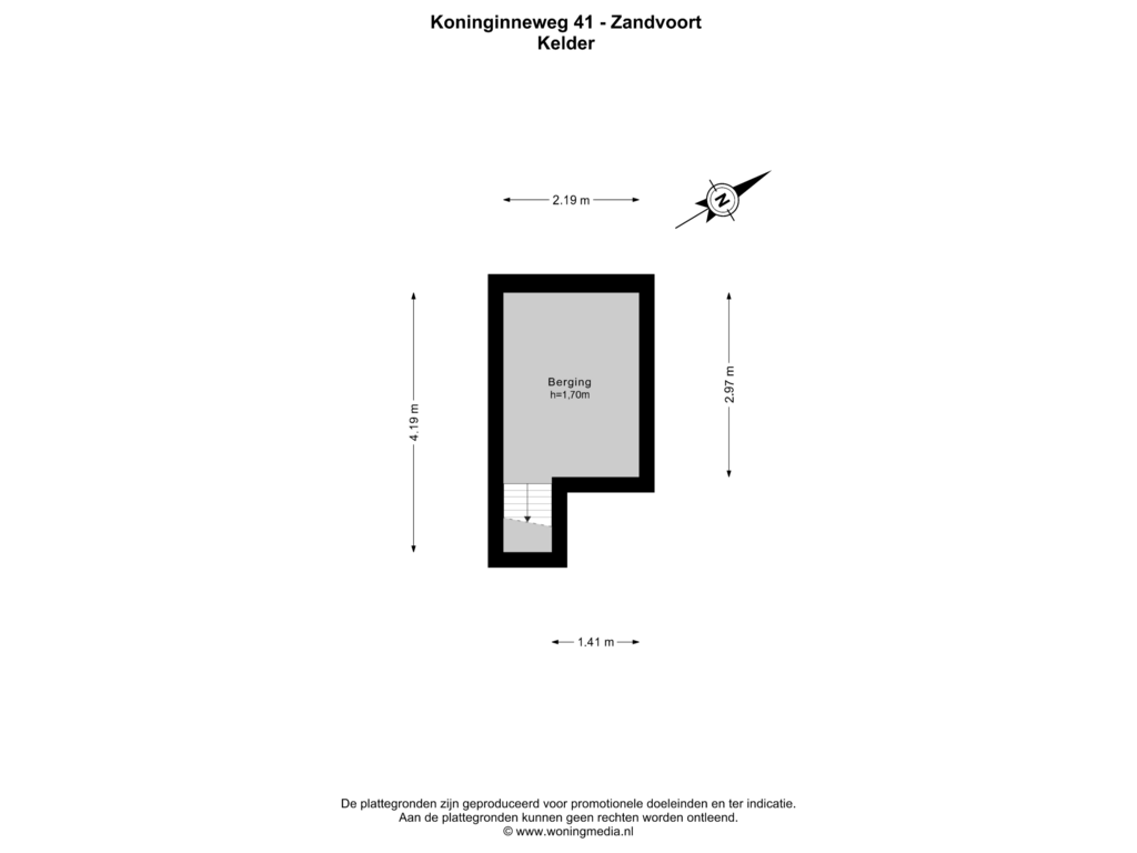 View floorplan of Kelder of Koninginneweg 41