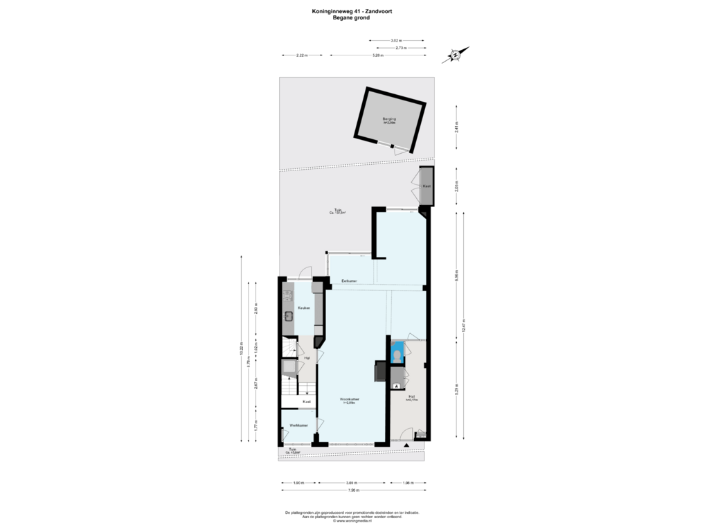 View floorplan of Begane_grond of Koninginneweg 41