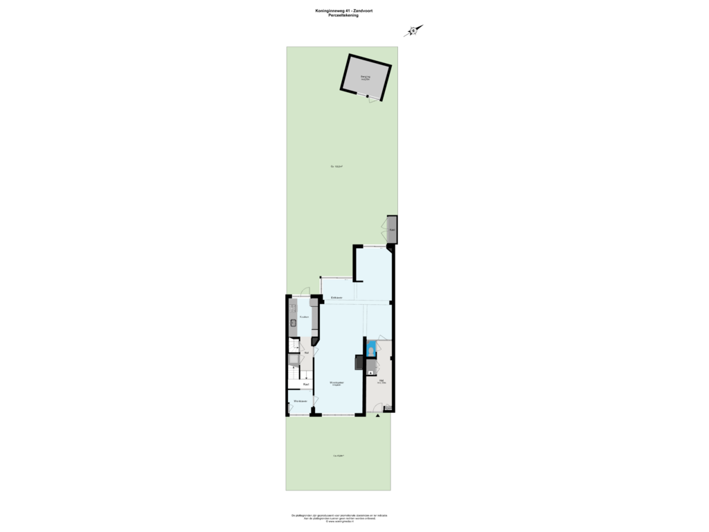 View floorplan of Perceeltekening of Koninginneweg 41