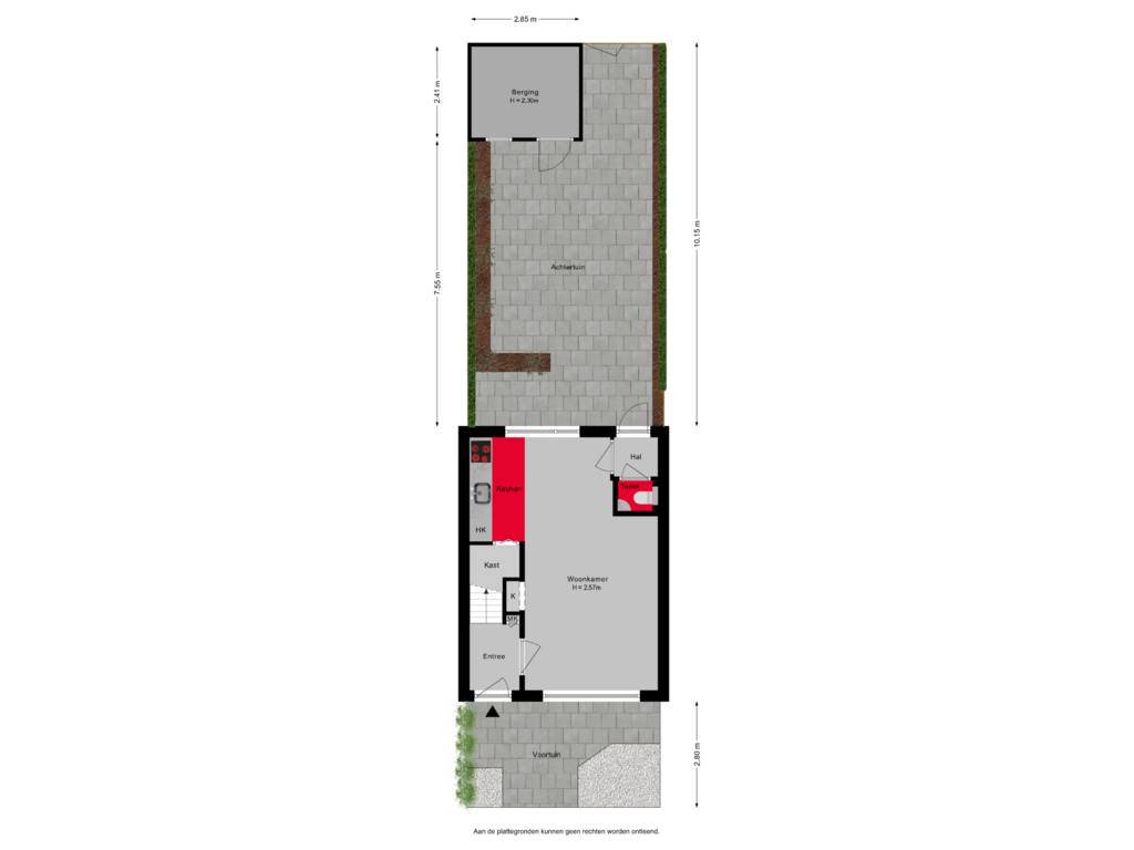 Bekijk plattegrond van Situatie van Visserijstraat 10