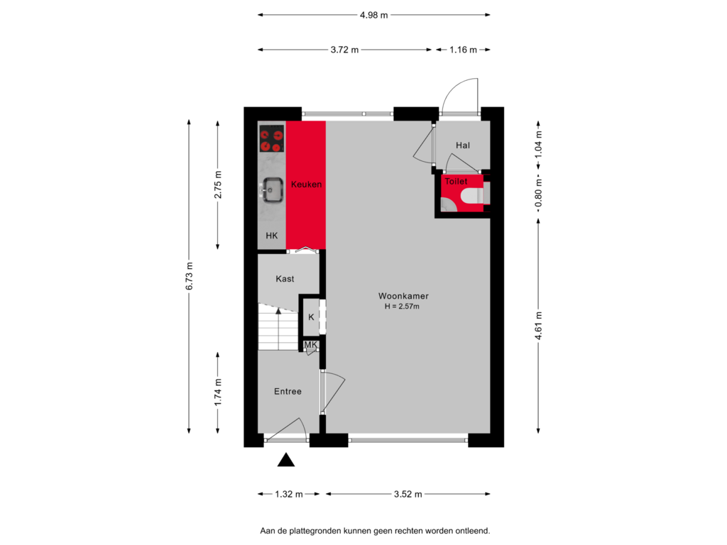 Bekijk plattegrond van Begane grond van Visserijstraat 10