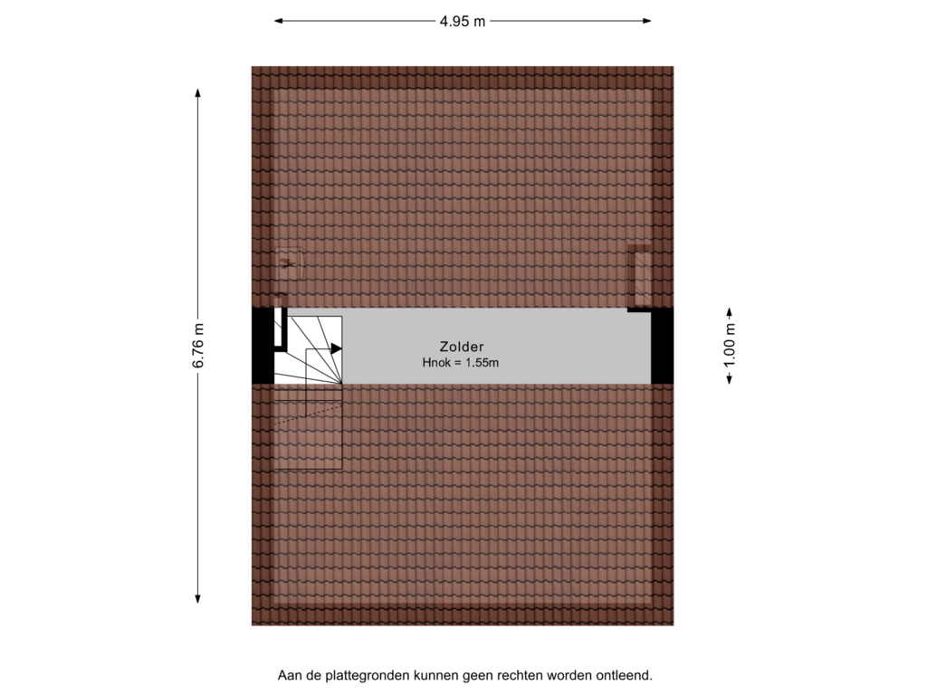 Bekijk plattegrond van 2e verdieping van Visserijstraat 10