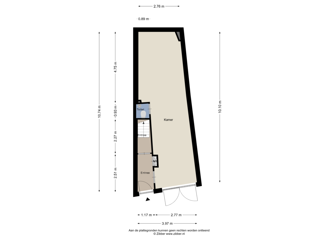 View floorplan of Begane grond of Salomonsteeg 1