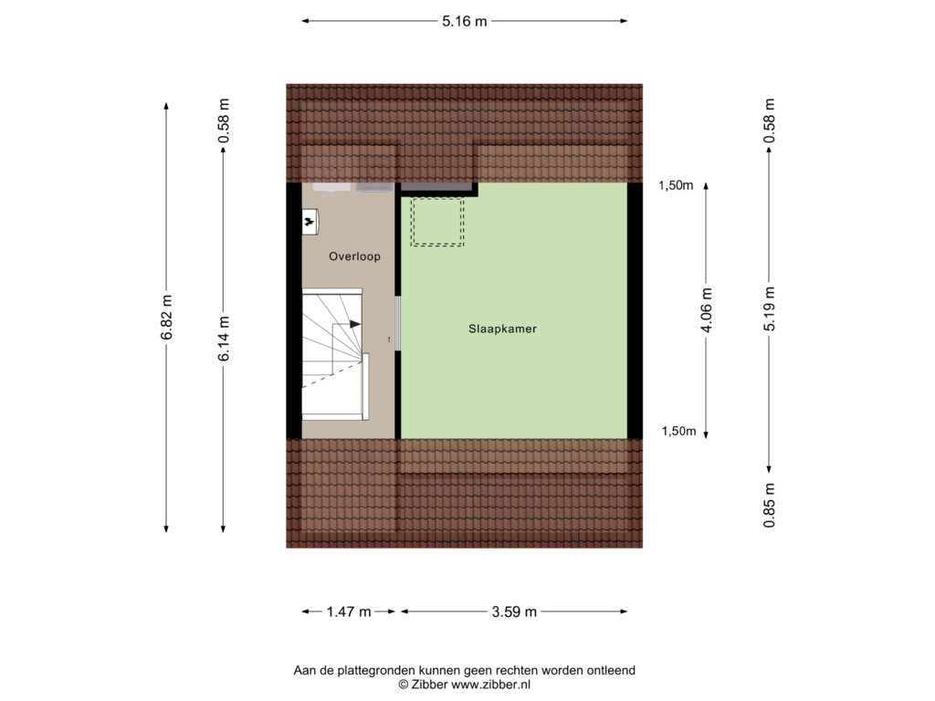 Bekijk plattegrond van Tweede verdieping van Minerva 8