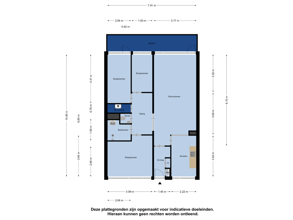 Bekijk plattegrond van Appartement van Westervenne 401