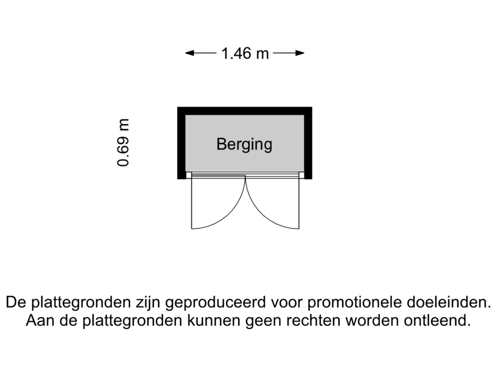 View floorplan of Berging of Woudlaan 75