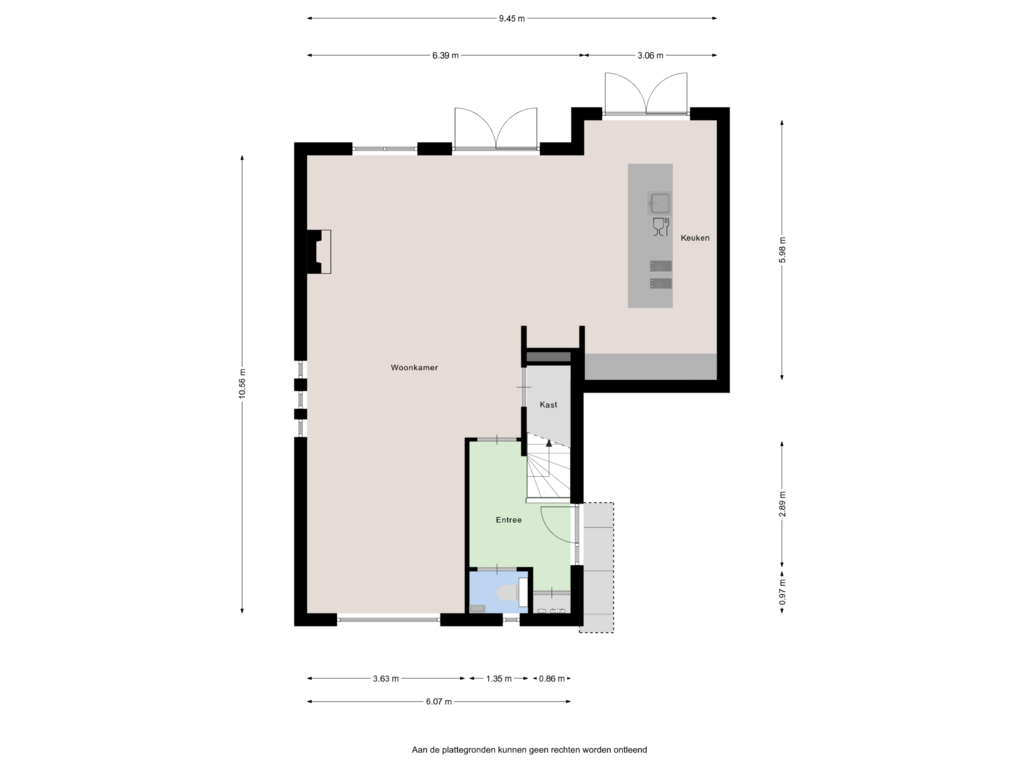 Bekijk plattegrond van Begane grond van Dirigenthof 1