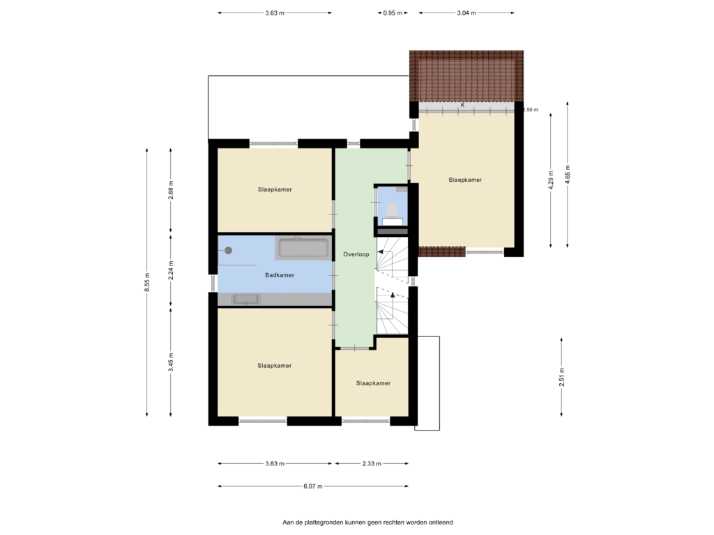 Bekijk plattegrond van Eerste verdieping van Dirigenthof 1