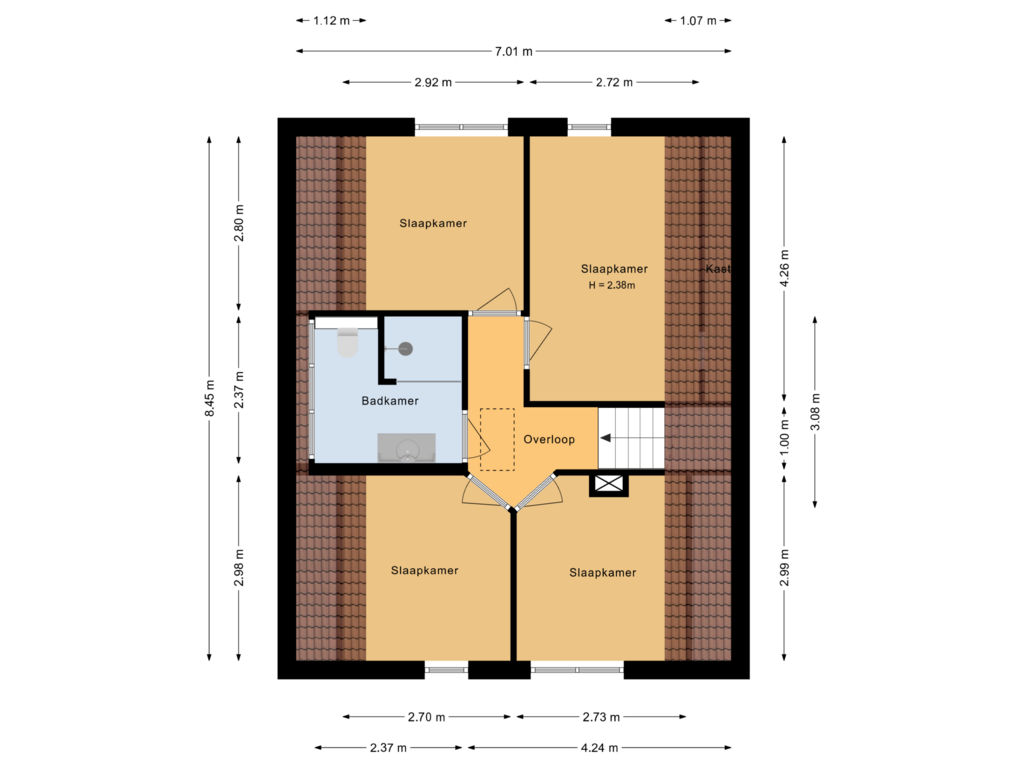 Bekijk plattegrond van Eerste verdieping van Heemsteres 9