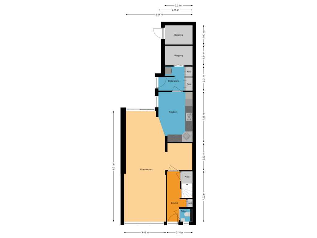 Bekijk plattegrond van Begane grond van Planetenstraat 10