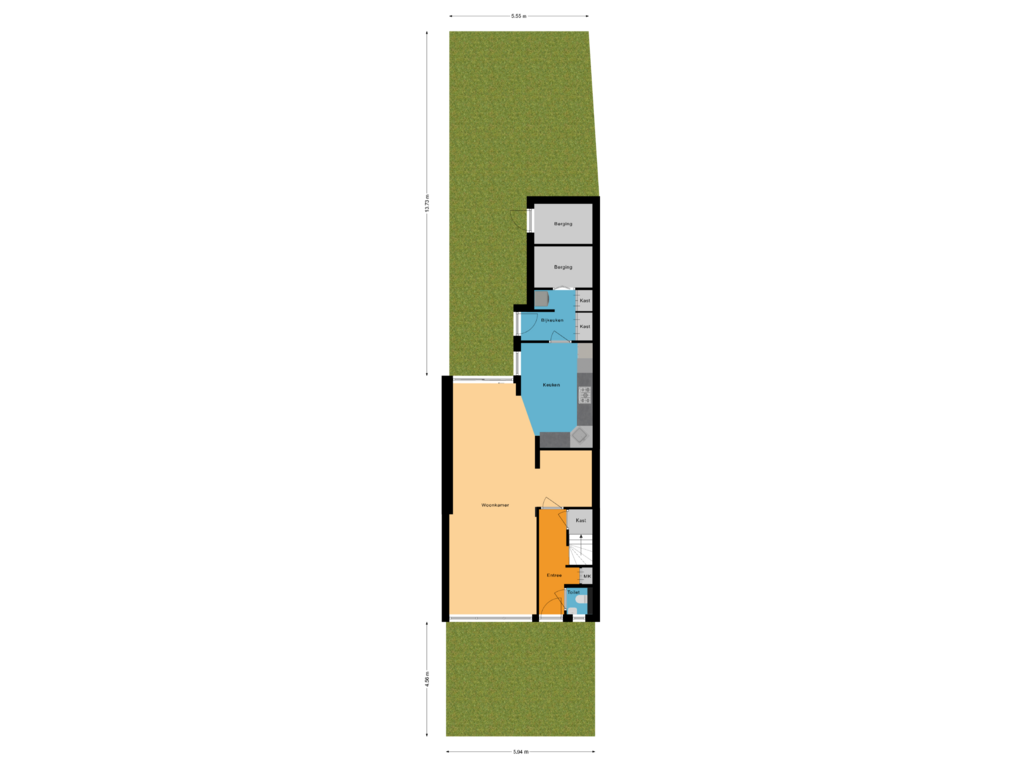 Bekijk plattegrond van Situatie van Planetenstraat 10