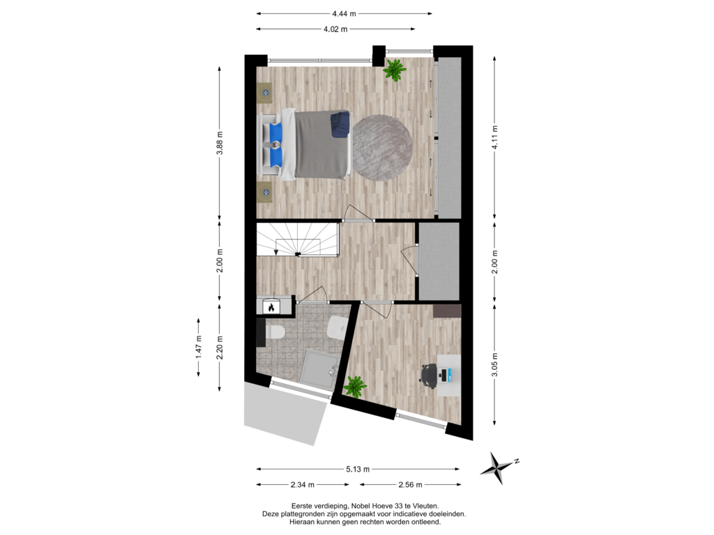 Bekijk plattegrond van Eerste verdieping van Nobel Hoeve 33